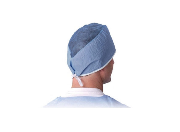 کلاه جراح الیافی سرپوشی بند دار می باشد. پزشکان برای پوشش سر خود از ان استفاده می کنند. از اسپان 50 گرم تولید می شود.