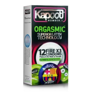 کاندوم خاردار همزمان کننده ارگاسم ORGASMIC کاپوت بسته 12 عددی | Kapoot ORGASMIC